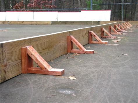 metal brackets backyard hockey|diy hockey boards.